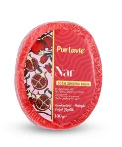 SÜNGERLİ SABUN – NAR 100gr - Derin Zeytincilik